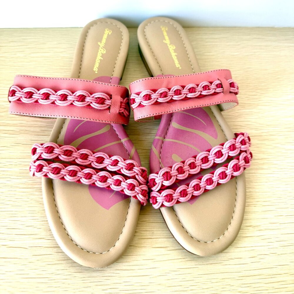 New Tommy Bahama Women's Sade Flat Sandal Pink Size